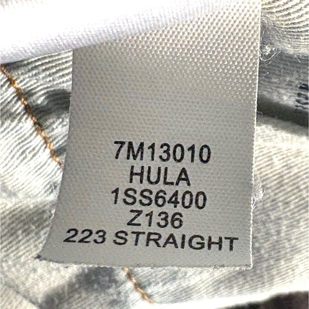 Lucky Brand 223 Straight Jeans Mens Size 32 Blue HULA Wash Cotton Tencel Coolmax - Picture 5 of 12